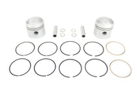 HARLEY Replika 74-Zoll-OHV-Kolbensatz, Übermaß .005, passend für 1941-1977 FL, 1971-1977 FX,
