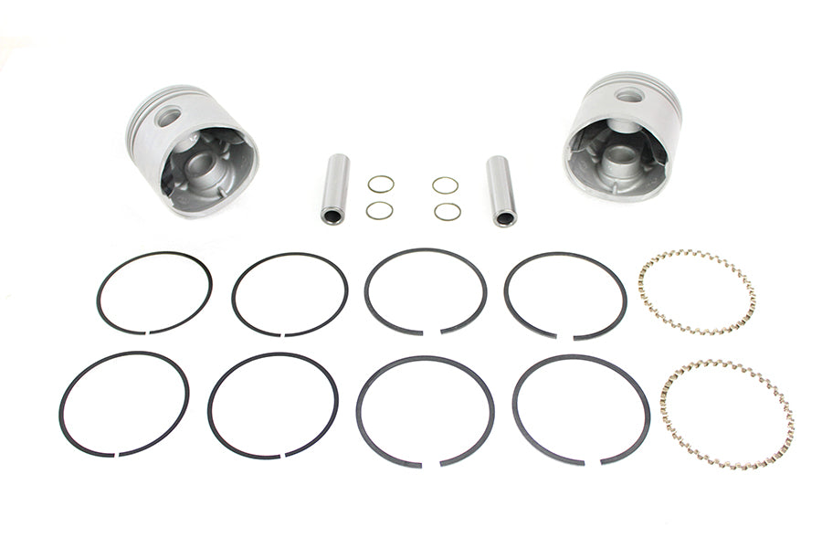 HARLEY Replika 74-Zoll-OHV-Kolbensatz, Übermaß .005, passend für 1941-1977 FL, 1971-1977 FX,