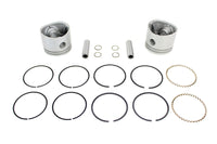 HARLEY Replika 74-Zoll-OHV-Kolbensatz, Übermaß .005, passend für 1941-1977 FL, 1971-1977 FX,