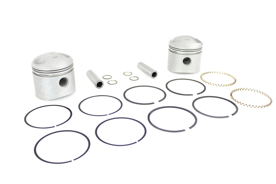 HARLEY Replika 74-Zoll-OHV-Kolbensatz, Übermaß .005, passend für 1941-1977 FL, 1971-1977 FX,