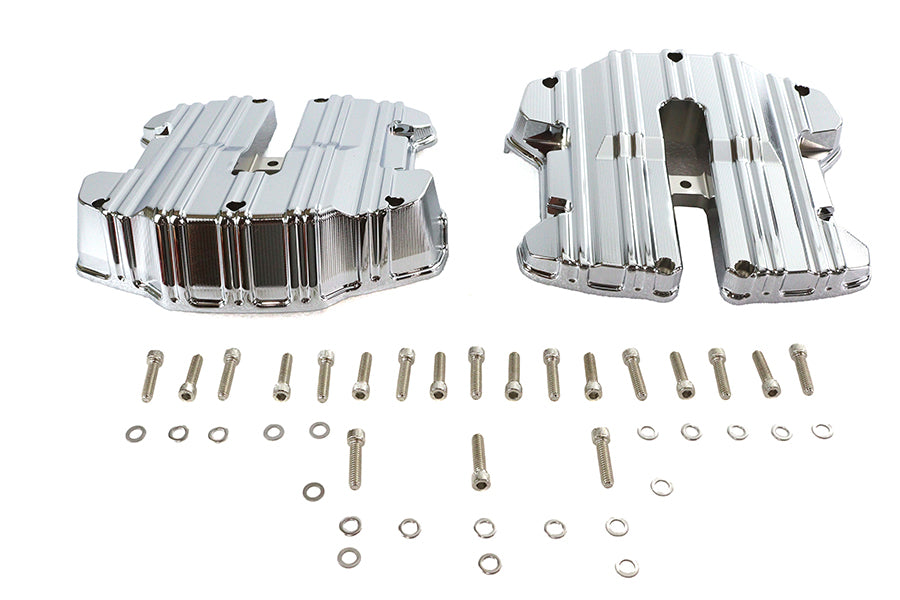 HARLEY M8 Rocker Box Cover Set Chrom Passend für 2017-UP FLT, 2018-UP FLST, 2018-UP FXST,