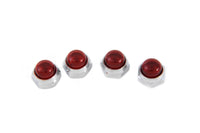 HARLEY Red Rocker Arm Shaft End Caps fits 1966-1984 FL,   1971-1984 FX,   1980-1983 FLT,   1982-1983 FXR,   1957-1985 XL,