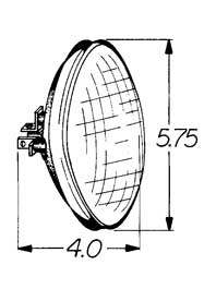 Custom Chrome HARLEY SEALED BEAM 12V (4467)