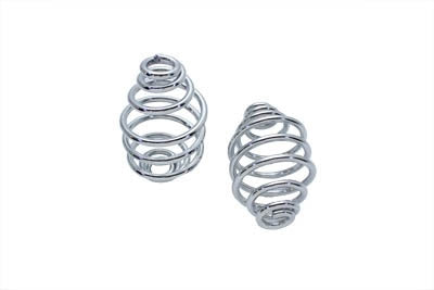 HARLEY Chrome 5 inch Seat Spring Set fits 0-  Custom,