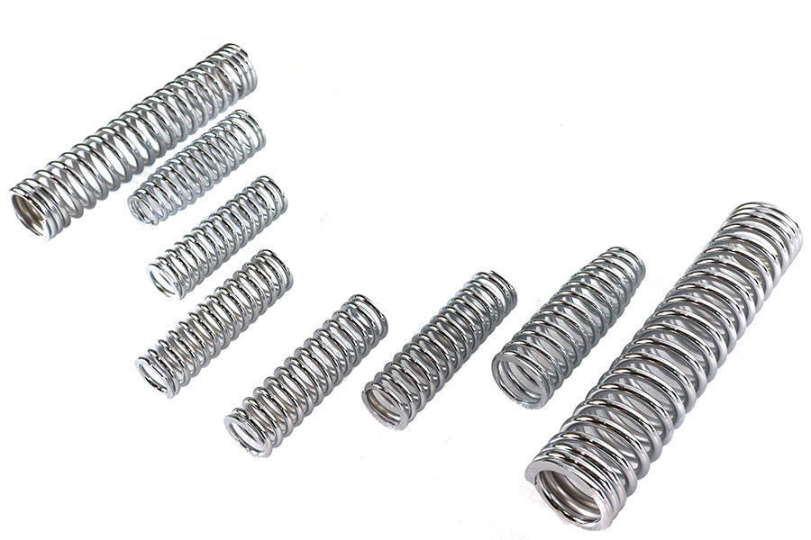 HARLEY Gabel Federnsatz Kugelgestrahlt Passend für 1988-2006 FXSTS, 1988-2006 FLSTS,