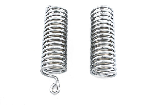 HARLEY Chrome 7 inch Seat Spring Set fits 1948-1952 Model 165,  1948-1952 Hummer,