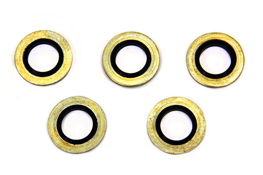 HARLEY Hohlschrauben-Dichtring mit O-Ring 10mm Passend für 1988-2001 FL, 1991-2000 FXD, 1988-2000 XL, 2000
