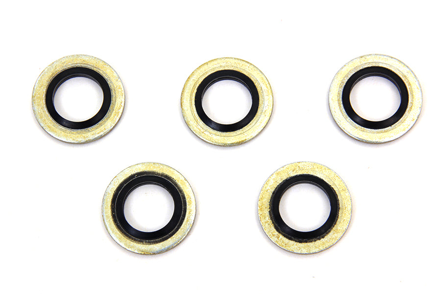HARLEY Hohlschrauben-Dichtring mit O-Ring 10mm Passend für 1988-2001 FL, 1991-2000 FXD, 1988-2000 XL, 2000