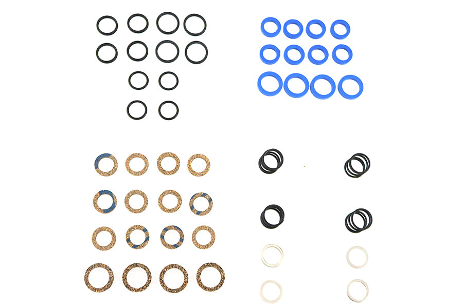 HARLEY Stößelstangenabdeckungs-Hardware-Kit Passend für 1948-1999 FL, 1948-1999 FL, 1972-1999 FX, 1972-1999 FX,