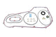 HARLEY V-Twin Primary Gasket Kit fits 1994-2006 FXST,  1994-2005 FXD,  1994-2006 FLST,