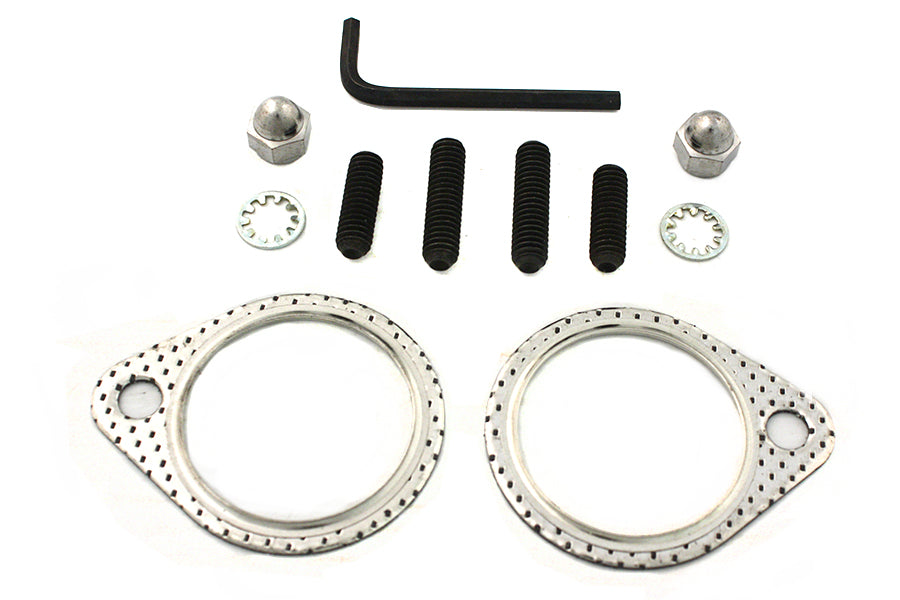 HARLEY Auspuffbolzen-Muttern- und Dichtungssatz, passend für FL Modelle von 1966-1984, FX Modelle von 1971-1984,