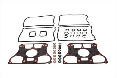 HARLEY Rocker Box Gasket Kit fits 1984-1991 FXST,   1984-1991 FLT,   1986-1991 FLST,   1984-1991 FXR,   1991-  FXD,