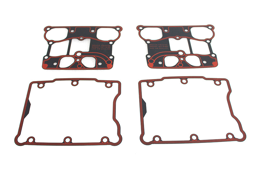 HARLEY Twin Cam Rockerbox-Dichtungssatz passend für 1999-2017 FLST, 1999-2017 FXST, 1999-2017 FXD, 1999