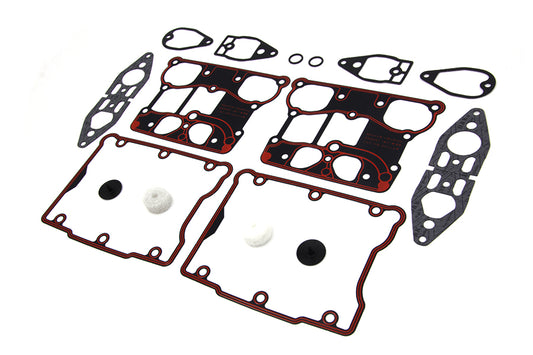 HARLEY Rocker Box Gasket Kit fits 1999-2017 FXST,   1999-2017 FLST,   1999-2017 FXD,   1999-2016 FLT,