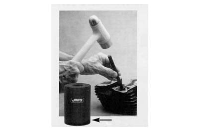 HARLEY Shoulderless Valve Guide Installer Tool fits 1984-1998 FXST,   1984-1998 FLT,   1986-1998 FLST,   1991-1998 FXD,   1984-1994 FXR,   1986-2003