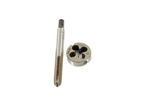 HARLEY Linkert Hand Tool Tap/Die 1/4 inch X 40 Set fits 1941-1965 FL,