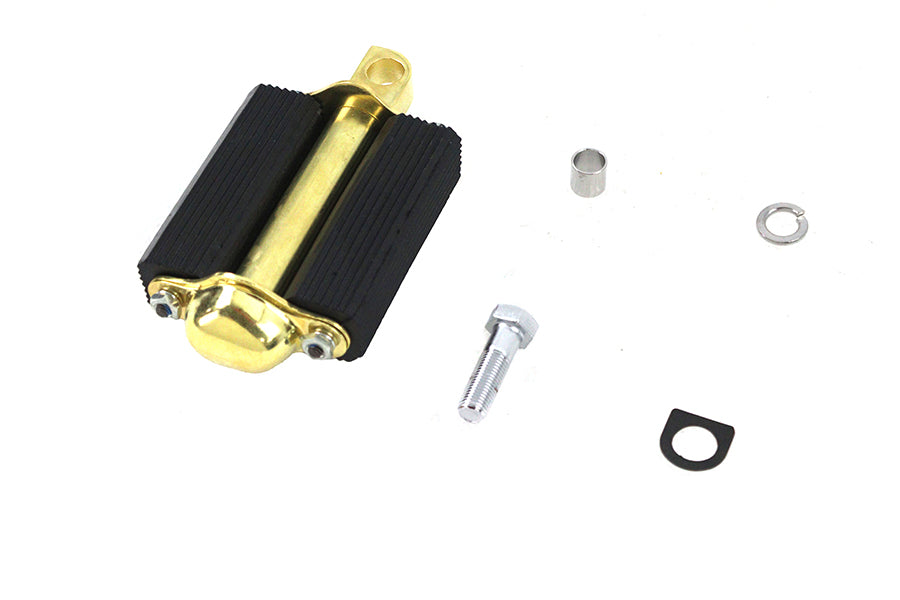 HARLEY Bicycle Kick Starter Pedal and Axle Assembly Brass Plated fits 1929-1952 W,  1936-1940 EL,  1937-1948 UL,  1941-1984 FL,  1971-1984 FX,  1952-1956 K,  1957-1979 XL,