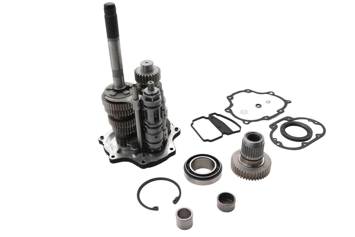 HARLEY Jims Fat 6 Super Gear Kit Schwarz Passt 2017-UP FLT, 2018-UP FXST, 2018-UP FLST,