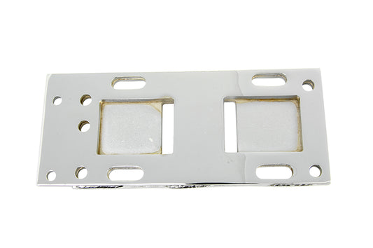 HARLEY Chrome Transmission Mounting Plate Fits 0-  Custom, application for 4-speed transmission in 5