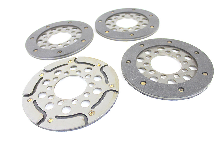 HARLEY Replica Dry Clutch Plate Set fits 1941-1967 FL,   1941-1948 UL,