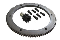 HARLEY 84 Zähne Kupplungstrommel-Zahnkranz-Kit Kettenantrieb passend für 1990-1993 FXST, 1990-1993 FLST, 1990-