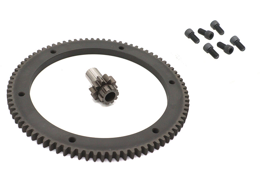 HARLEY 84 Zähne Kupplungstrommel-Zahnkranz-Kit, passend für 1998-2005 FXD, 1998-2006 FXST, 1998-2006 FLT, 1