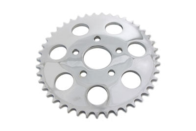 HARLEY Chromes Kettenrad hinten mit 43 Zähnen Passend für 1973-1984 FX, 1973-1984 FL, 1984-1985 FXST, 1979-198