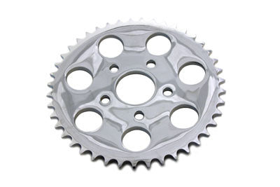HARLEY Chromes Kettenrad hinten mit 43 Zähnen Passend für 1973-1984 FX, 1973-1984 FL, 1984-1985 FXST, 1979-198