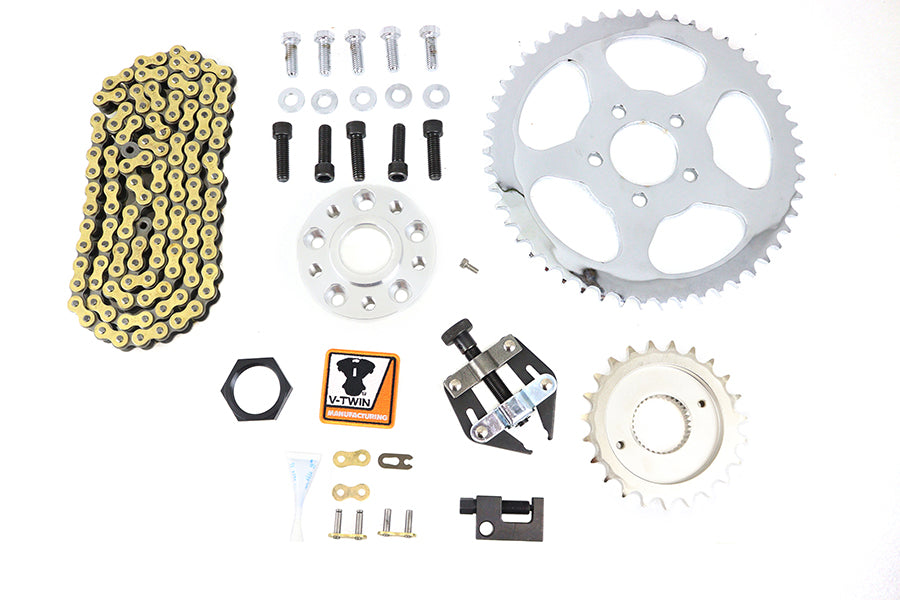 HARLEY York FXD Kettenantrieb-Kit hinten Passend für 2000-2005 FXD, 5-Gang 2000-2005 FXDWG, 5-Gang