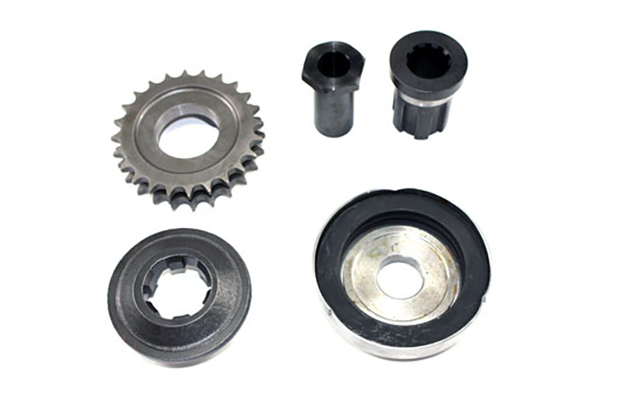 HARLEY Kompensator-Kettenrad-Kit 24 Zähne, passend für 1991-1993 FXST, 1991-1993 FLST, 1991-1993 FLT, 1