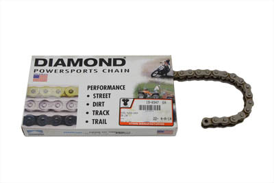 HARLEY .530 120 Link Chain Nickel Plated fits 0-  All, chain drive models
