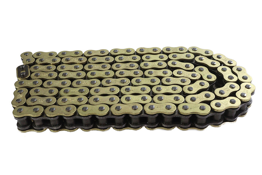 HARLEY 120 x 530 O-Ring Goldkette passend für 0- Alle, Kettenantriebsmodelle