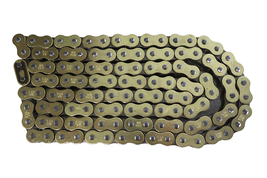 HARLEY 120 x 530 O-Ring Goldkette passend für 0- Alle, Kettenantriebsmodelle