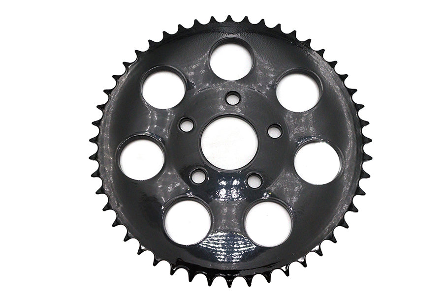 HARLEY Hinteres Kettenrad Glanzschwarz 48 Zähne Passend für 1973-1984 FX, 1973-1984 FL,
