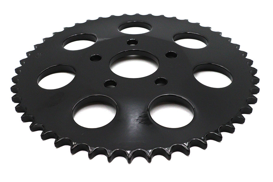 HARLEY Hinteres Kettenrad Glanzschwarz 48 Zähne Passend für 1973-1984 FX, 1973-1984 FL,