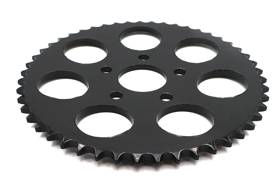 HARLEY Kettenrad Glanzschwarz 49 Zähne Passend für 1973-1984 FL, 1973-1984 FX, 1984-1985 FXST, 197