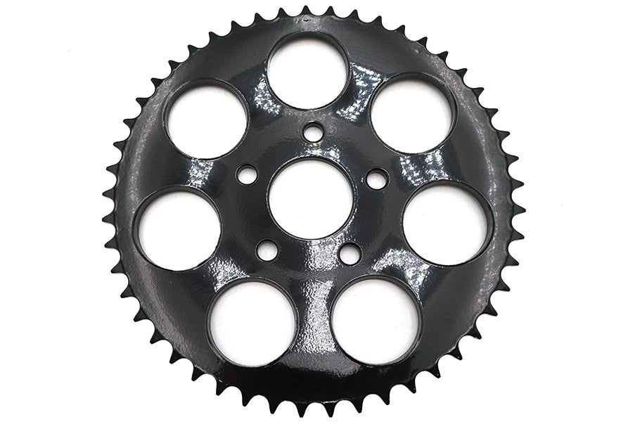 HARLEY Kettenrad Glanzschwarz 49 Zähne Passend für 1973-1984 FL, 1973-1984 FX, 1984-1985 FXST, 197
