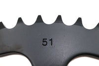 HARLEY Rear Sprocket Flat Black 51 Tooth Fits 0-  Custom, application