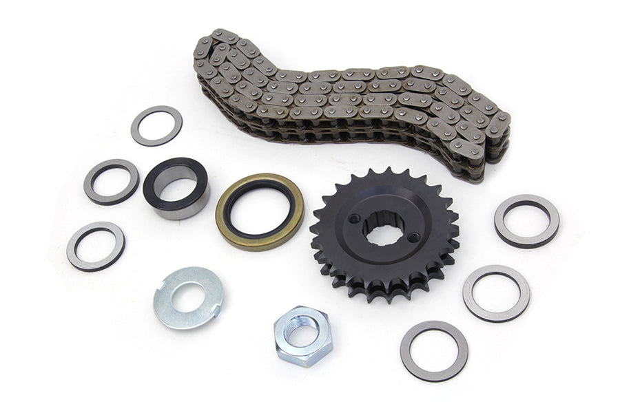 HARLEY 23 Zähne Ritzel und Kettensatz passend für 1970-1984 FL, 1970-1984 FX,
