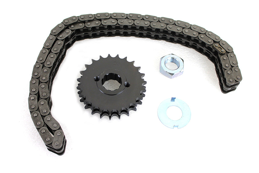 HARLEY 23 Zähne Spline-Kettenrad und Kettensatz passend für 1955-1984 FL,
