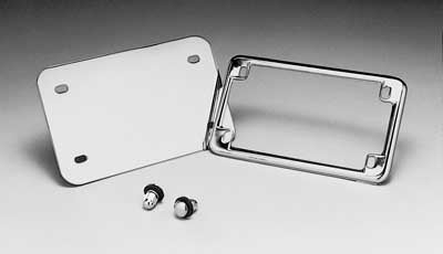 Custom Chrome HARLEY LIC.BACKPLATE 4-5/8X7-5/8