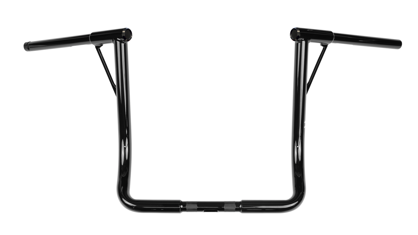 HARLEY BURLY BRAND LOUIE-BAGGER 16"BAR 1.25" TBW BLACK  B12-7005B