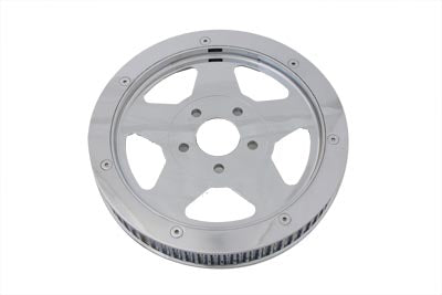 HARLEY Hintere Antriebsriemenscheibe 65 Zähne Chrom Passend für 1986-1999 FXST, 1986-1999 FLST,