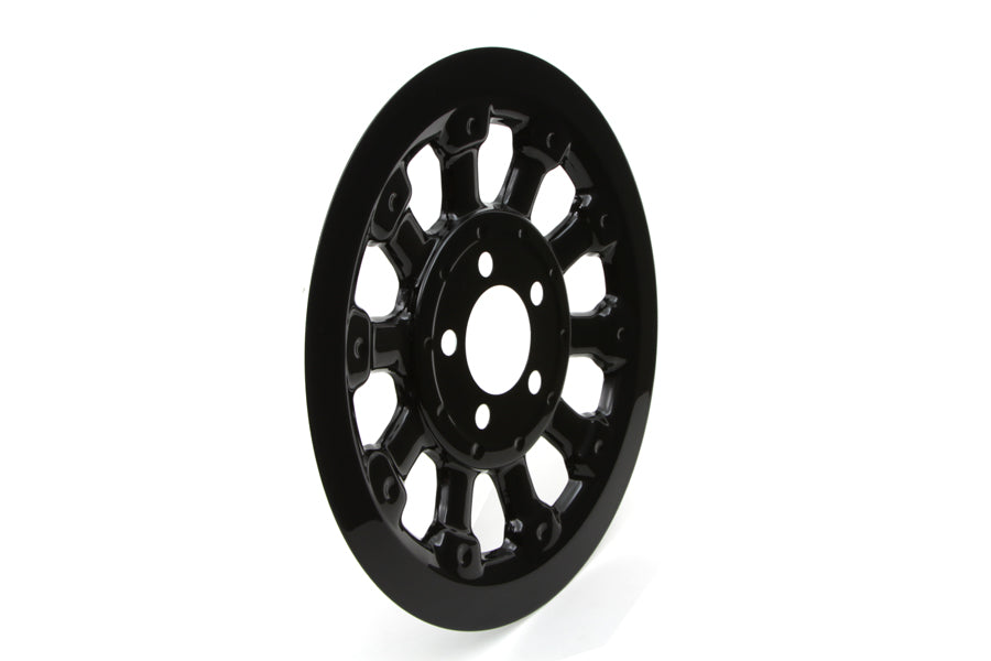 HARLEY Magnum Riemenscheibenabdeckung 66 Zähne Schwarz Passend für 2007-2013 FXST, 2007-2013 FLT,