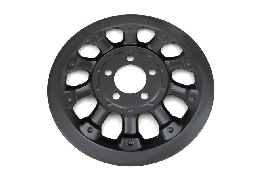 HARLEY Magnum Riemenscheibenabdeckung 66 Zähne Schwarz Passend für 2007-2013 FXST, 2007-2013 FLT,