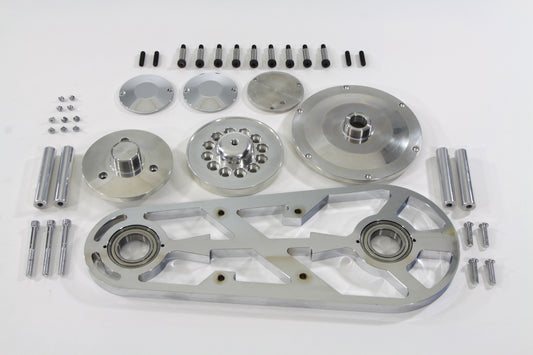 HARLEY Belt Drive Outboard Support Kit Chrome with Hardware Fits 0-  Custom, application for 3 BDL &