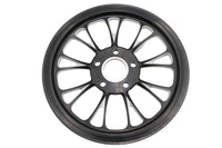 HARLEY Manhattan Hinteres Antriebsrad 65 Zähne Schwarz Cut Passend für 0-  Custom, Anwendung für 1-1/2 Zoll Riemen."