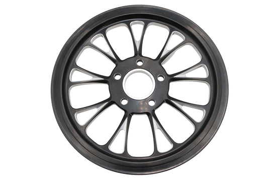 HARLEY Manhattan Rear Drive Pulley 70 Tooth Black Cut Fits 0-  Custom, Application for 1 belt"