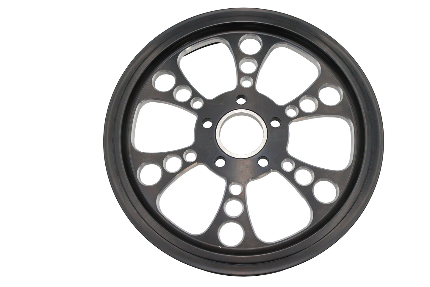 HARLEY Kool Kat Hinterrad-Riemenscheibe 70 Zähne Schwarz Passend für 0- Custom, Anwendung für 1-1/2" Riemen."
