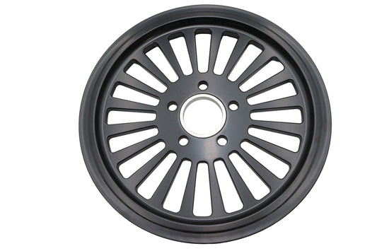 HARLEY King Spoke Rear Drive Pulley 70 Tooth Black Fits 0-  Custom, Application for 1-1/2 belt."